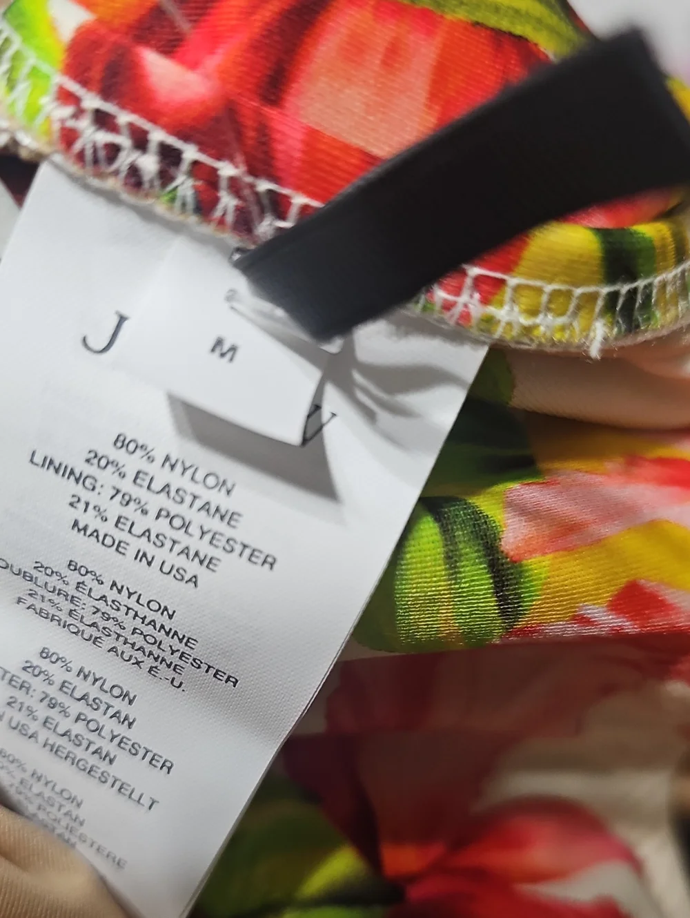 J.Crew Floral 2 Piece Swim Bikini Set Size Medium 34C New